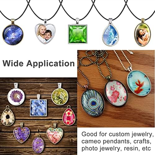 J6QIHANG 90pcs Pendant Trays Kit for DIY Jewelry Craft Making - Image 4