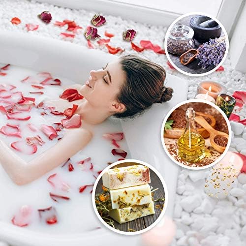 9 Bags Dried Flowers,100% Natural Dried Flowers Herbs Kit for Soap Making, DIY Candle Making,Bath - Include Rose Petals,Lavender,Don't Forget Me,Lilium,Jasmine,Rosebudsand More - Image 6