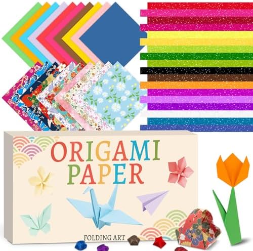 hapray Japanese Origami Paper & 360 Flash Star Origami Kit for Kids 5-12 by hapray