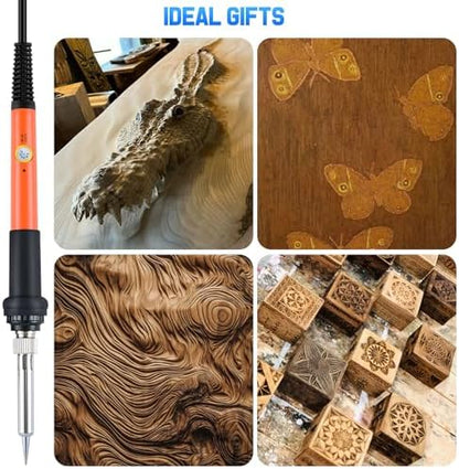 Ninonly Wood Burning Kit, 121 Pieces Wood Burning Tool - Image 7