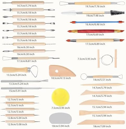 SHENOMAD 32PCS Clay Tools Sculpting Pottery Ceramics Polymer Tools Set - Image 2