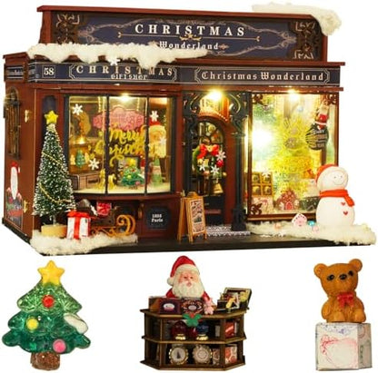 Roroom DIY Miniature House Kit, Festive Shop Dollhouse Kit by Roroom