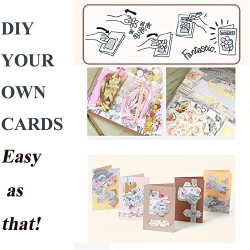 Gigicloud Paper Card Making Kits Colorful Handmade Greeting Card Kits DIY Making Material Set for Birthday Invitation, Thanksgiving, Christmas,Holiday,Baby Shower - Image 7
