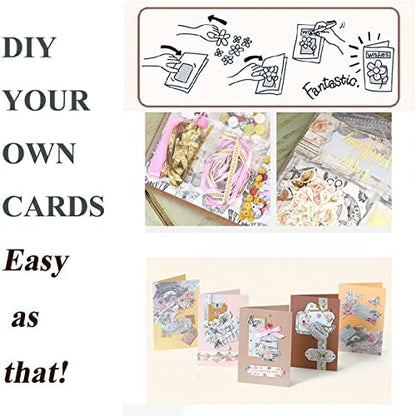 Gigicloud Paper Card Making Kits Colorful Handmade Greeting Card Kits DIY Making Material Set for Birthday Invitation, Thanksgiving, Christmas,Holiday,Baby Shower - Image 7