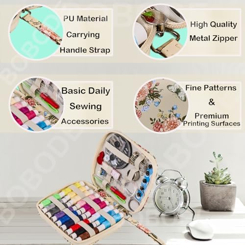 Floral Printing Travel Sewing Kit Cute Sewing Set - Image 3