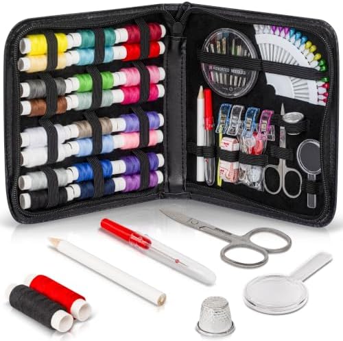 94-Piece Travel Sewing Kit for Adults & Kids, Small Needle & Thread Kit by ARTIKA