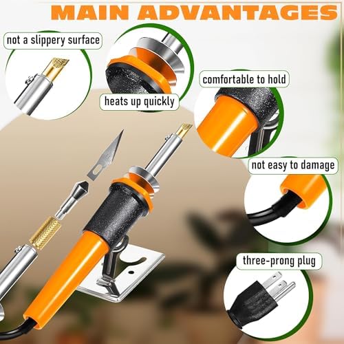 30W Electric Hot Knife Cutting Tool- Plastic Cutter Tool, 10 Blades - Image 4
