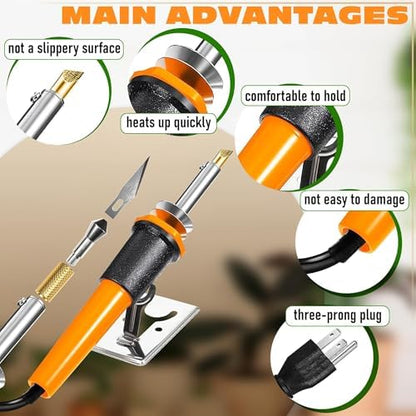 30W Electric Hot Knife Cutting Tool- Plastic Cutter Tool, 10 Blades - Image 4