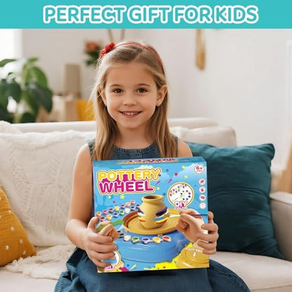 Pottery Wheel for Kids, Complete Kit with Air-Dry Clay, Ages 8-12 - Image 7