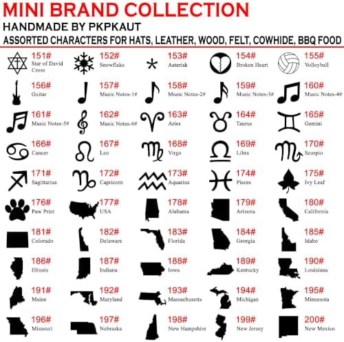 Branding Iron for Wood, Leather Branding Stamp 2Pcs Set (207#) - Image 5