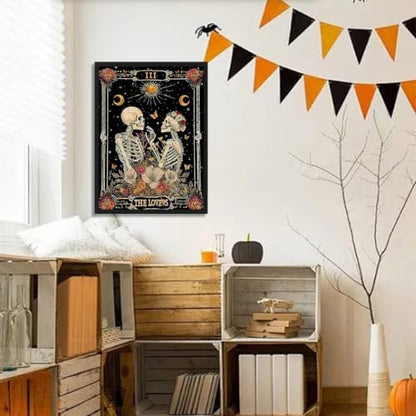 Halloween Paint by Numbers Kit for Adults Skull Paint by Numbers for Adult - Image 2