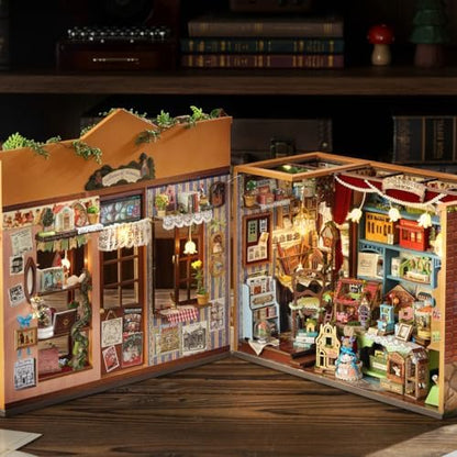 CUTEROOM DIY Miniature House Kit-Fairy Tale Kingdom, Tiny Dollhouse Wooden Furniture Kit, Mini DIY Craft Kits Creative Room for Decoration Family Friends - Image 4