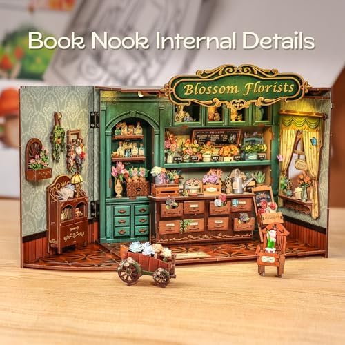 Fsolis Miniature House Book Nook Kit - Image 2