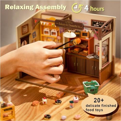 Rolife Bakery Shop DIY Miniature Dollhouse Kit Creative Gift for Adults - Image 5