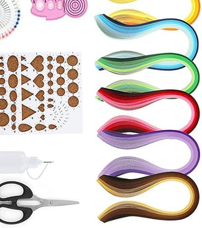 Obetuens 14Pcs Paper Quilling Kit for Beginners Adults DIY Paper Filigree Art Kit with Tools Manual for Kids, Teens, Crafting, Card Making, Home Decor, Floral Patterns, Scrapbook - Image 2