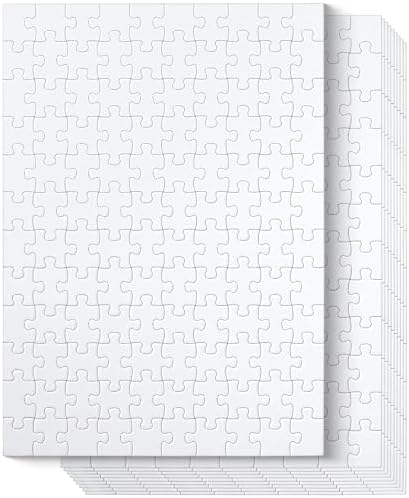 Mr. Pen- Blank Puzzle, 10 Pack, 120 Pieces/Pack, 12.3" x 8.7" by MrPen