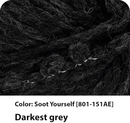 Lion Brand Yarn, InstaKnit Beginner Yarn, Soot Yourself, Gray, 3 Pack - Image 2