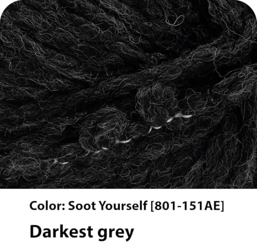Lion Brand Yarn InstaKnit Beginner Yarn for Knitting, Soot Yourself, 1 Pack - Image 2