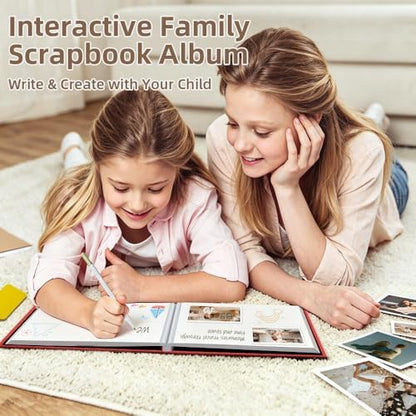 Popotop Photo Album Self Adhesive Scrapbook Album for 4x6 5x7 8x10 Pictures DIY Photo Book as Scrapbooking Supplies Kits, Birthday Gifts for Women Mom Wedding Baby Family Travel - Image 2