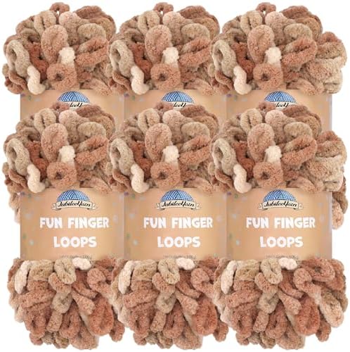 JubileeYarn Fun Finger Loops Yarn - Asteria - 6 Skeins by BambooMN