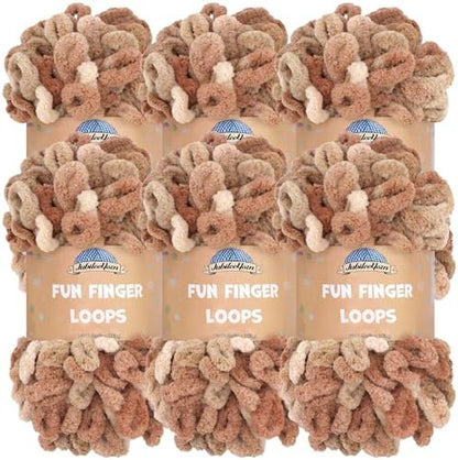 JubileeYarn Fun Finger Loops Yarn - Asteria - 6 Skeins by BambooMN