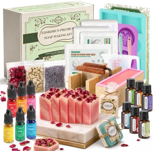 Advanced Soap Making Kit with 4 lb Base & Cutting Box by EDSRDRUS