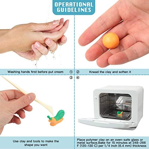 Aestd-ST Polymer Clay Kit 50 Colors, Oven Bake Modeling Clay for Kids - Image 6