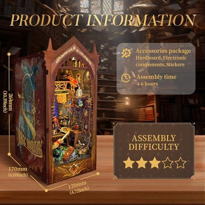 Book Nook Kit DIY Miniature House 3D Wooden Puzzle - Magic Academy - Image 5