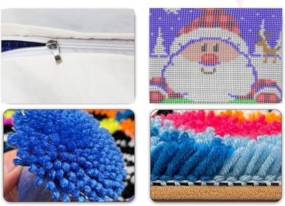 YOOTOM Owl Latch Hook Pillow Kits,DIY Cushion Cover Making Crafts - Image 2