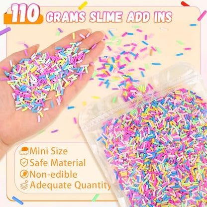110g Non-edible Slime Mix Ins Slime Add Ins, Fake Sprinkles Slime Charms B - Image 2