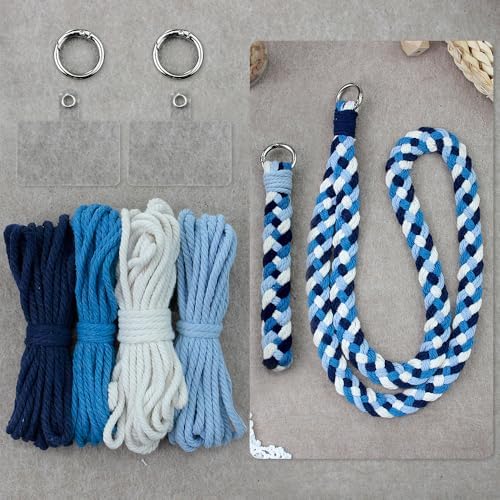 BUFANTL Macrame Kit for Beginners, Heart Decor Set - 2 Wall Hangings, 1 Keychain & 2 Napkin Rings for Romantic Gifts by Unknown