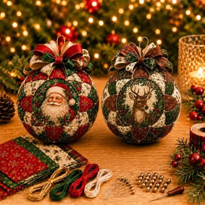 SellQuick Christmas Classics Patchwork Ornament DIY Kit，A+B by Unknown
