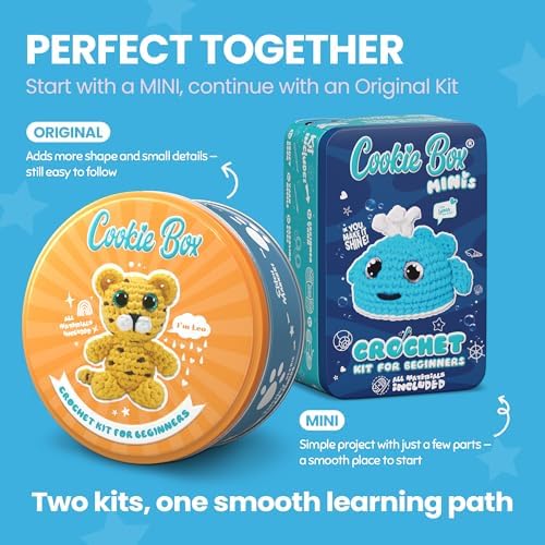 Cookie Box Crochet Kit for Beginners, Leopard Leo - Image 5