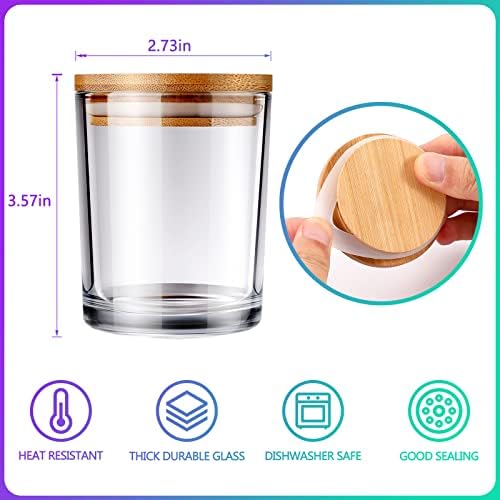 SAEUYVB Candle Making Kit with Melting Pot, 2lbs Natural Soy Wax, 20 PCS Candle Jars with Lids, Complete DIY Candle Making Supplies for Adults & Beginners - Image 4