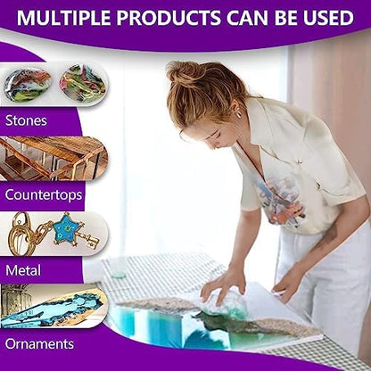 72oz Epoxy Resin Kit, Crystal Clear, Self-Leveling, Easy 1:1 Mix - Image 4