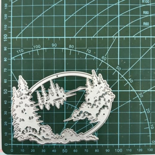 Scrapbooking Die-Cuts, Christmas Metal Cutting Dies for Card Making, Paper Craft Punch Template, Background Embossing Stencils, DIY Album Décor(Christmas Forest-10.2x7.8cm) - Image 7