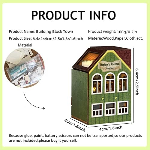 Mini 3D Wooden Doll House Craft Model with LED,DIY Miniature and Furniture Dollhouse Kit,Creative Room Idea for Valentine's Day Birthday Gift (Gary's Collection Room) - Image 6