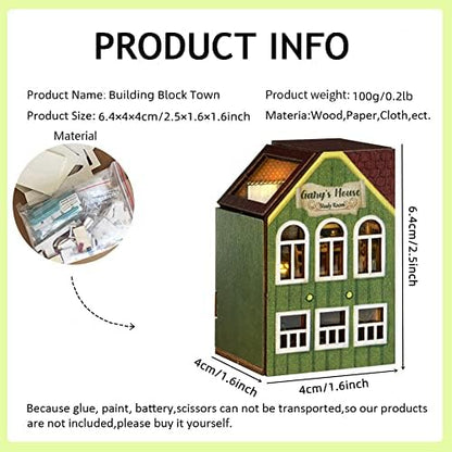 Mini 3D Wooden Doll House Craft Model with LED,DIY Miniature and Furniture Dollhouse Kit,Creative Room Idea for Valentine's Day Birthday Gift (Gary's Collection Room) - Image 6