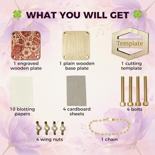 Baroce Mini Flower Press Kit, Flower Pressing Craft kit for Flowers Drying - Image 3