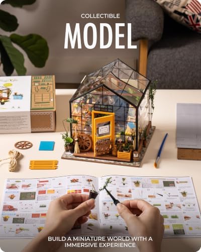 Rolife Cathy's Greenhouse Miniature Kit with LED Lights - Image 5