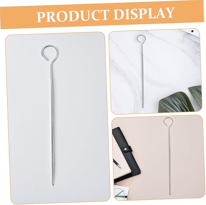 DIYEAH Candle Making Tools - 10Pcs Metal Wick Centering Needles for Precise DIY Candle Crafting Iron Piercing Pins for Easy Wick