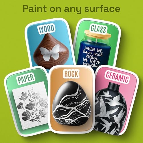 ARTISTRO Silver Dual-Tip Acrylic Paint Marker Pens - Set of 24 - Image 3