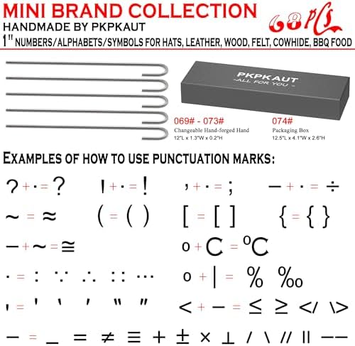 68Pcs 1" Custom Branding Iron for Wood, Leather Branding Stamp Kit - Image 5