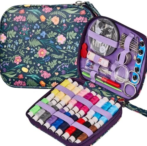 Bobode Travel Floral Basic Sewing Kit for Adults by Bobode