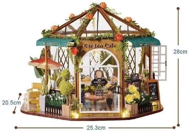 Miniature Wizardi Roombox Kit - Wooden Coffee Shop Dollhouse Kit - Image 2