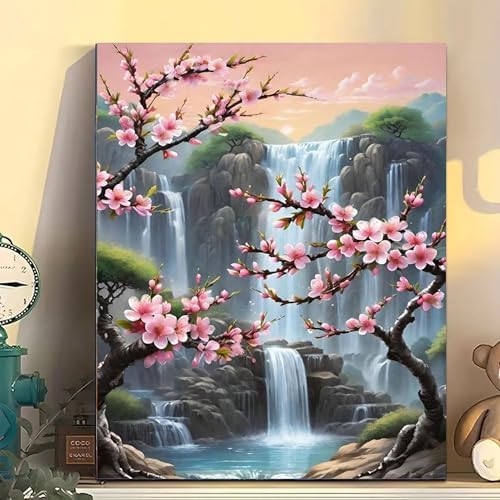 Arttoplus Waterfall Paint by Numbers Kit for Adults Beginner 16x20 inch - Image 3