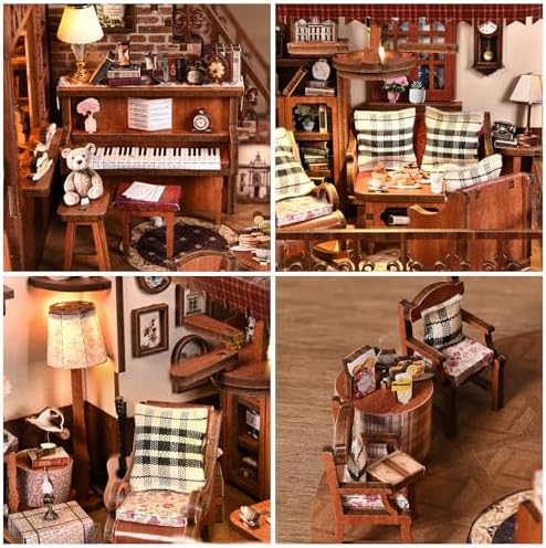 TOYQI Mini House Kit, DIY Miniature Dollhouse Book Nook Kits for Adult - Image 4