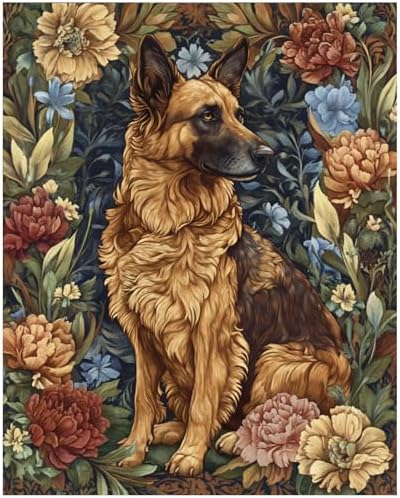 XTCIXAL Paint by Numbers Kit for Adults, Dog, 16X20 Inch by XTCIXAL