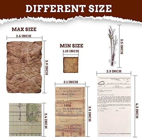 GNILLKO 445 PCS Vintage Scrapbook Supplies Kit - Image 7