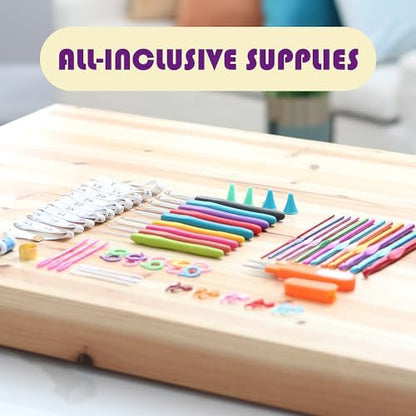 Crochet Kit for Beginners Adults and Kids - Beginner Crochet Kit for Adults with Step-by-Step Video Tutorials, Amigurumi and Crocheting Kit, Crochet Starter Kit with Crochet Yarn and Crochet Backpack - Image 5